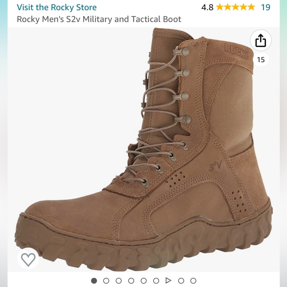 Rocky Men’s S2v Military and Tactical Boot